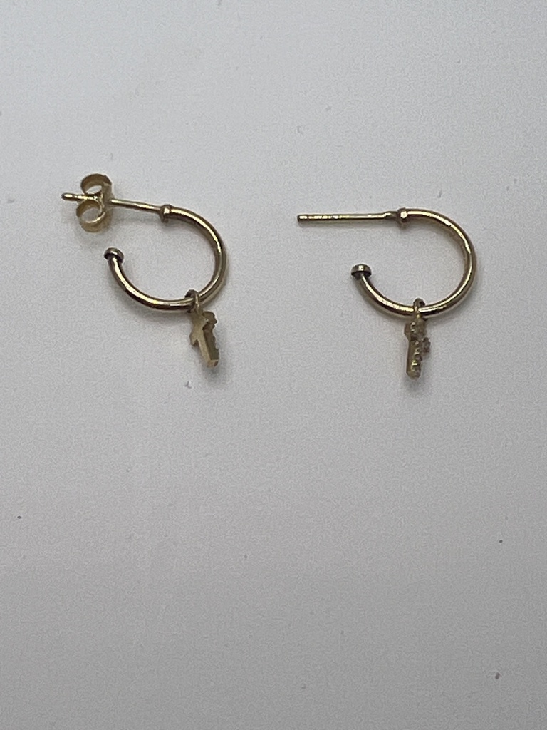 Pendientes de oro